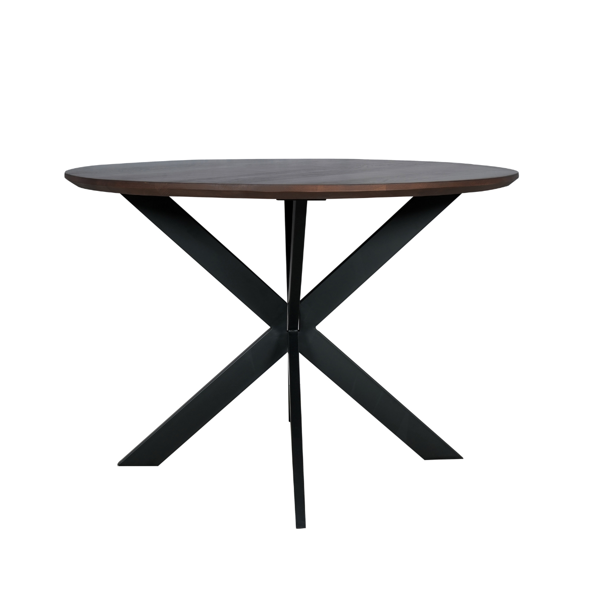 Eettafel Madison Walnut | 110 cm | Poot Black
