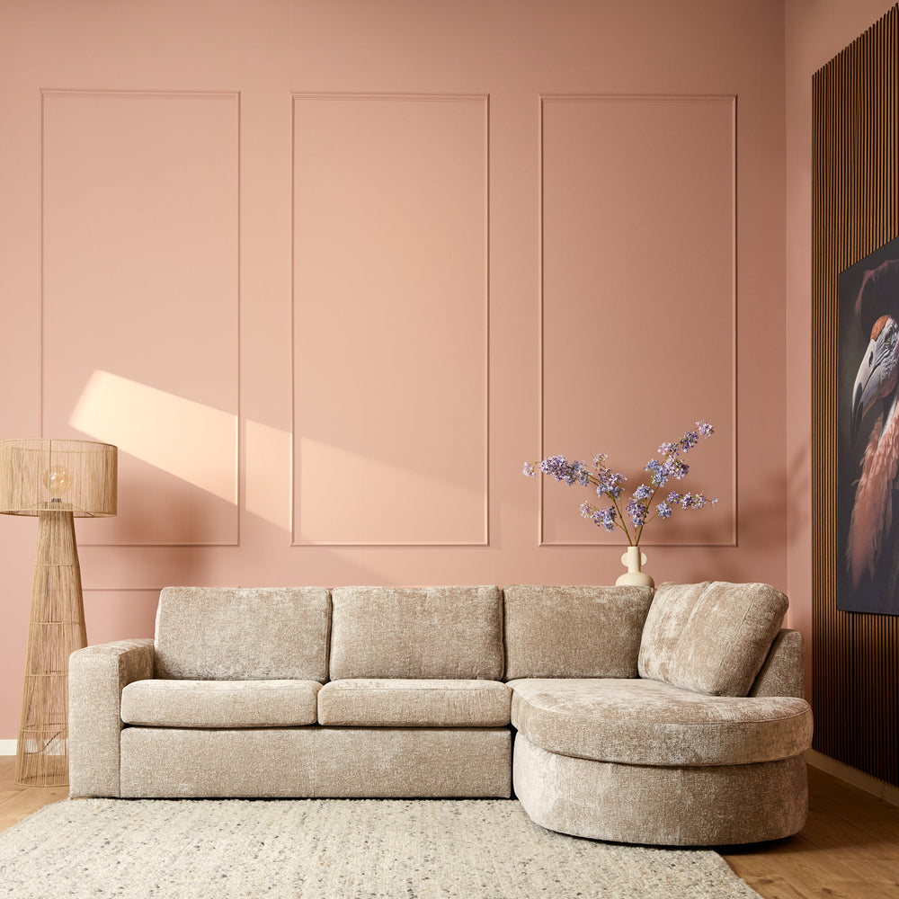 MySofa Alma | 2,5 zits + Divan Rechts | Beige | Trenza 08