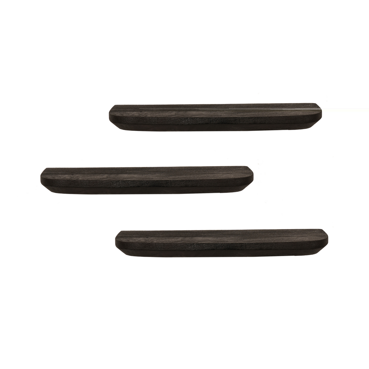 Wandplank Gusta Black | 60 cm | Set van 3