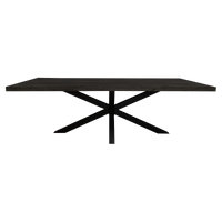 Eettafel Denver Black | 180 cm | Rechthoek