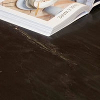 Eettafel Lynn Black marble | 150 cm | Rond