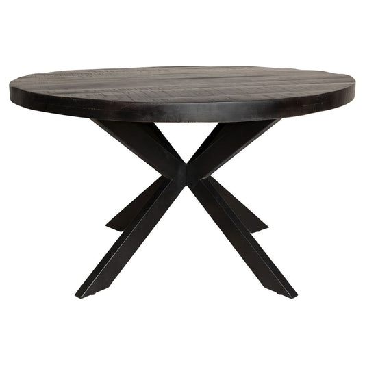 Eettafel Denver Black | 150 cm | Rond