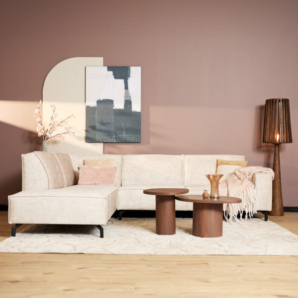 MijnSofa Floris | Lounge L + 2,5 zits + Boxspring | Modulair loungesysteem op maat samengesteld