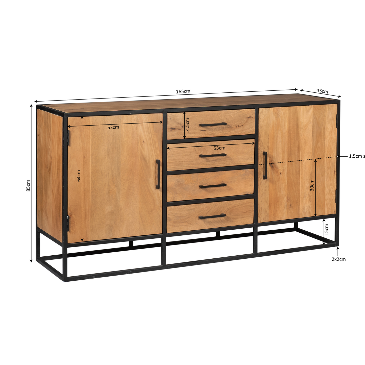 Dressoir Denver | 165 cm