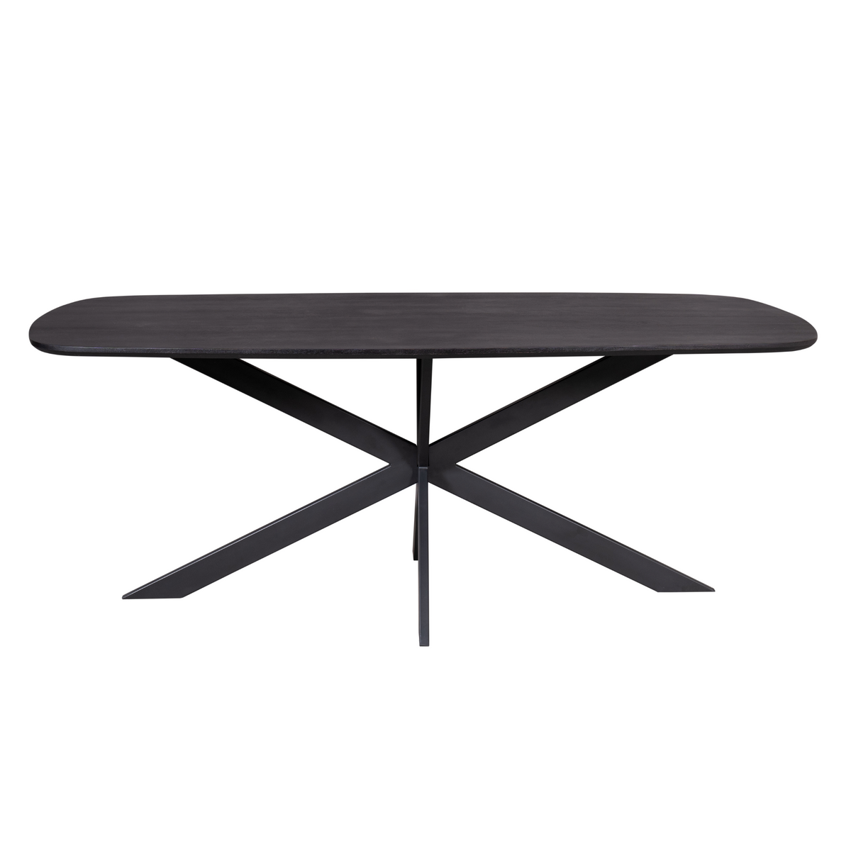 Eettafel Elegance Black | 200 cm | Deens ovaal