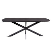 Eettafel Elegance Black | 240 cm | Deens ovaal
