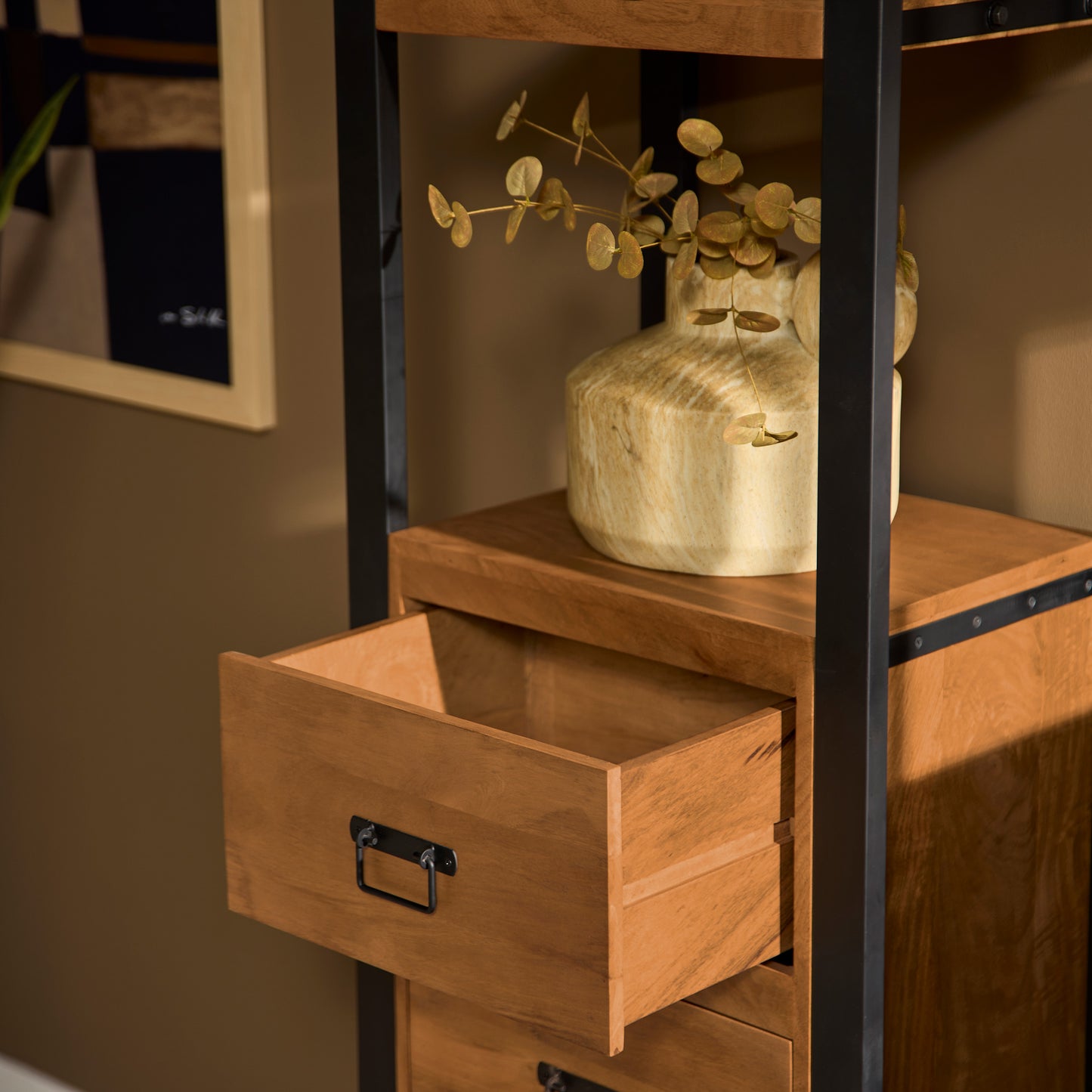 Boekenkast Boaz | 55 cm | drie lades