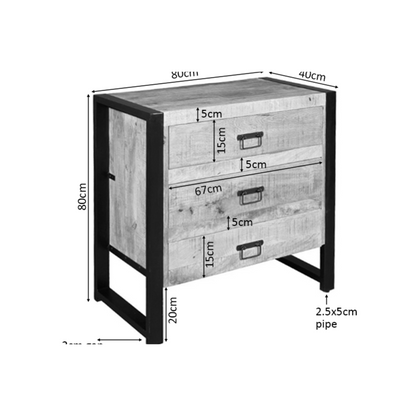 Ladenkast Boaz | 3 lades
