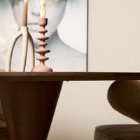 Eettafel Lima Walnut| 150 cm | Rond