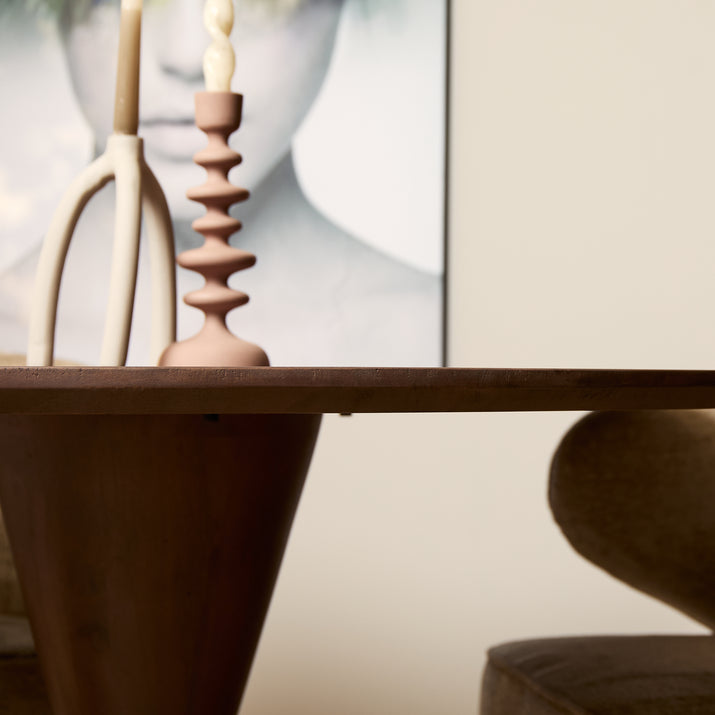 Eettafel Lima Walnut| 150 cm | Rond