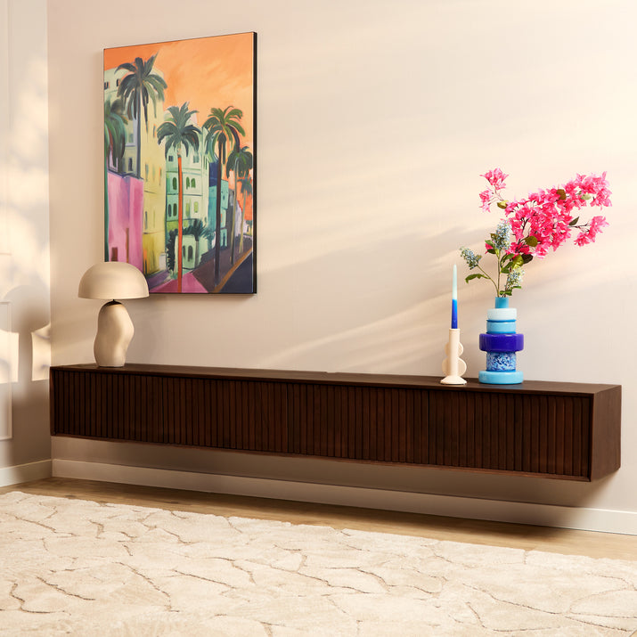 Zwevend tv meubel Madison Brown | 240 cm